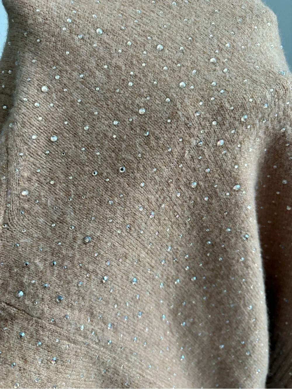 J. Crew V-Neck Sparkle Cardigan Sweater in Supersoft Yarn Wool Blend Size XL